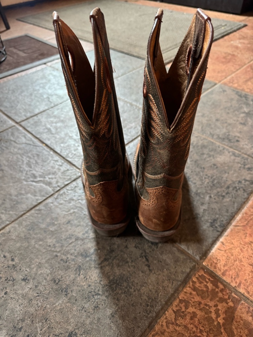 Ariat Brown Leather Cowboy Boots